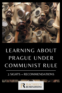 Pinnable image Text: Learning about Prague under communist rule: 3 sights + recommendations Image: a cluster of gas masks
