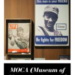 Text: MOCA (Museum of Chinese in America). Image: two magazine covers from WWII.
