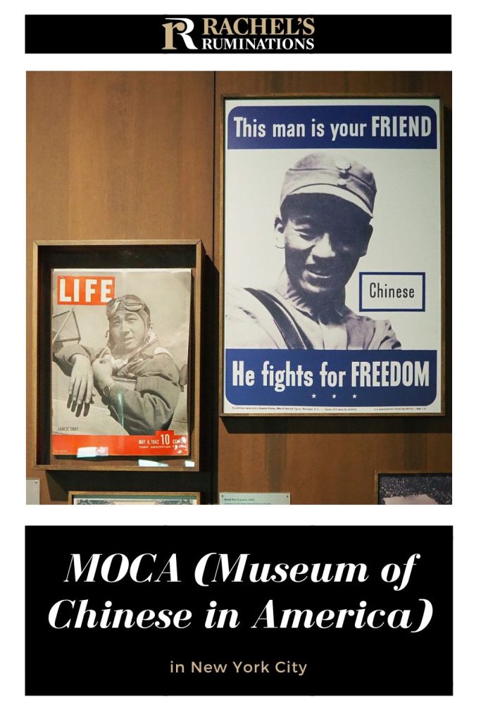 Text: MOCA (Museum of Chinese in America). Image: two magazine covers from WWII.