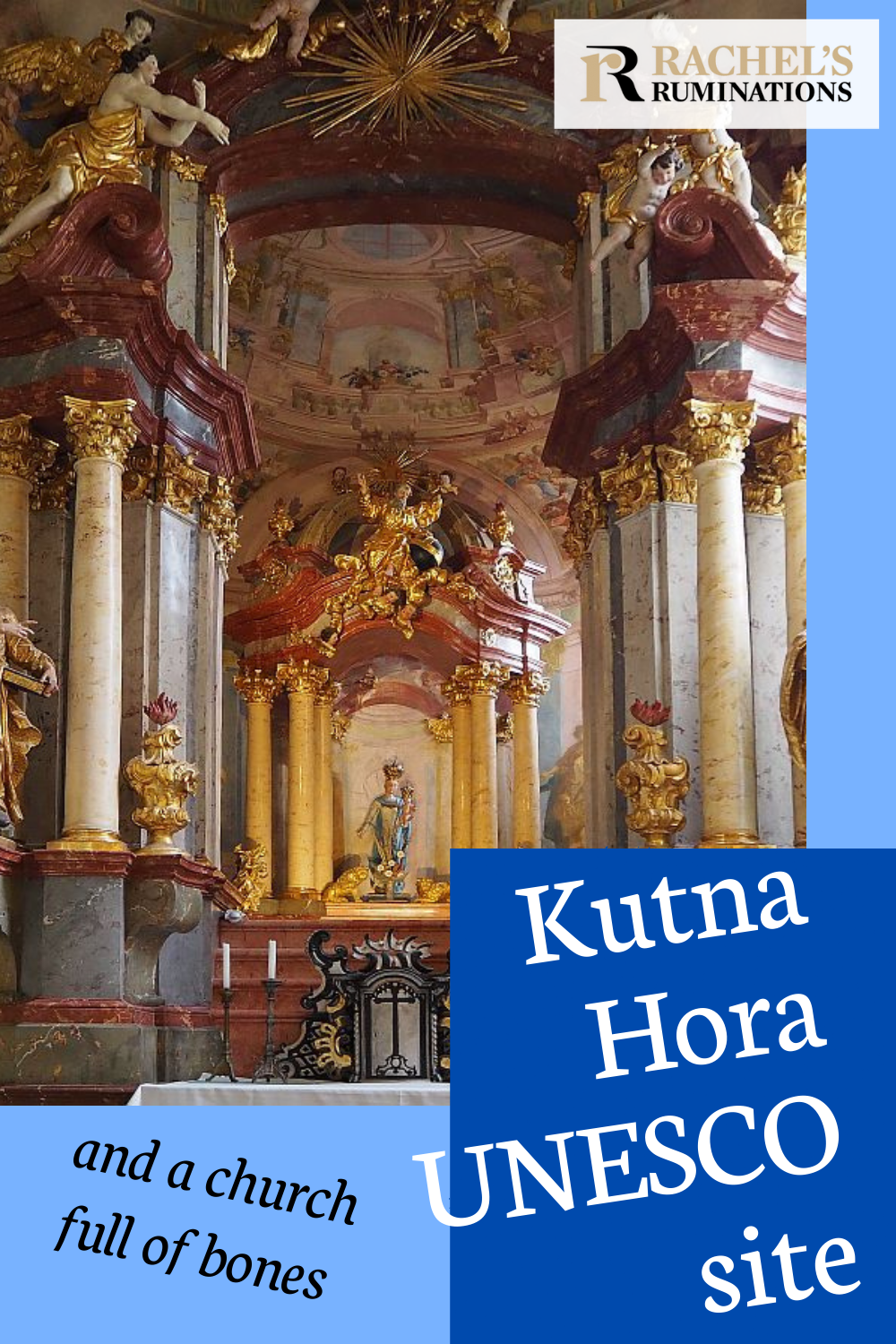 Kutna Hora UNESCO site isn't just about a pretty old town. The UNESCO designation focuses on two churches, but there's a macabre Bone Church to see too! via @rachelsruminations