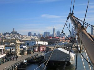 A walk along the Embarcadero, San Francisco, being a tourist