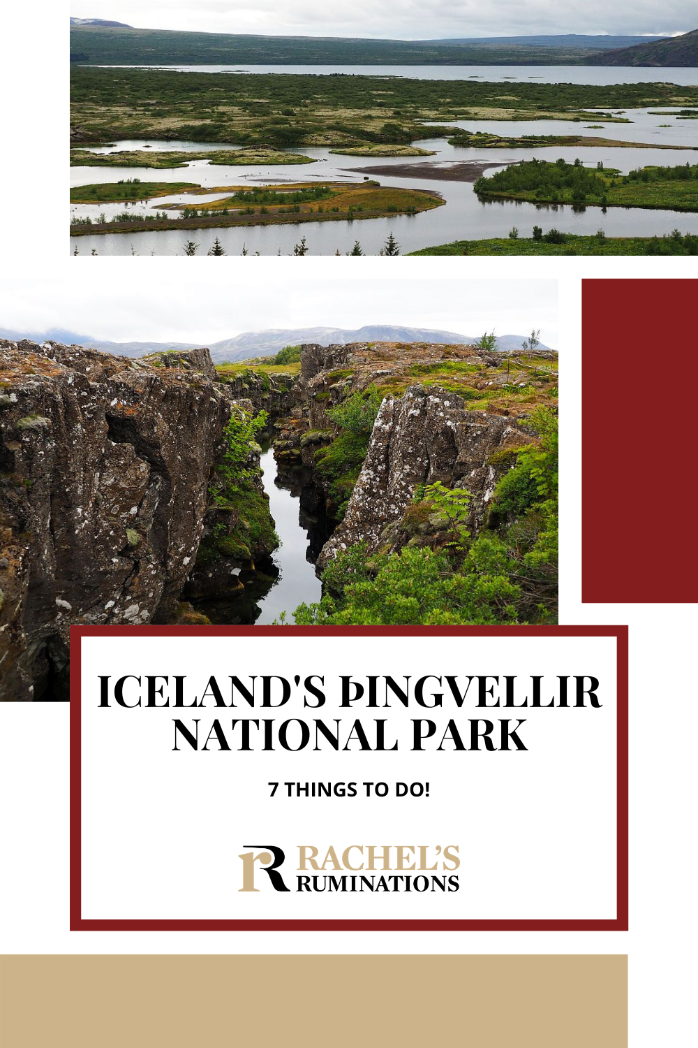 7 Things to do in Thingvellir National Park (properly: Þingvellir), a UNESCO-listed site with historical & geological significance for Iceland. Home of Iceland's first parliament and also the place where the Eurasian and North American tectonic plates meet on dry land! via @rachelsruminations