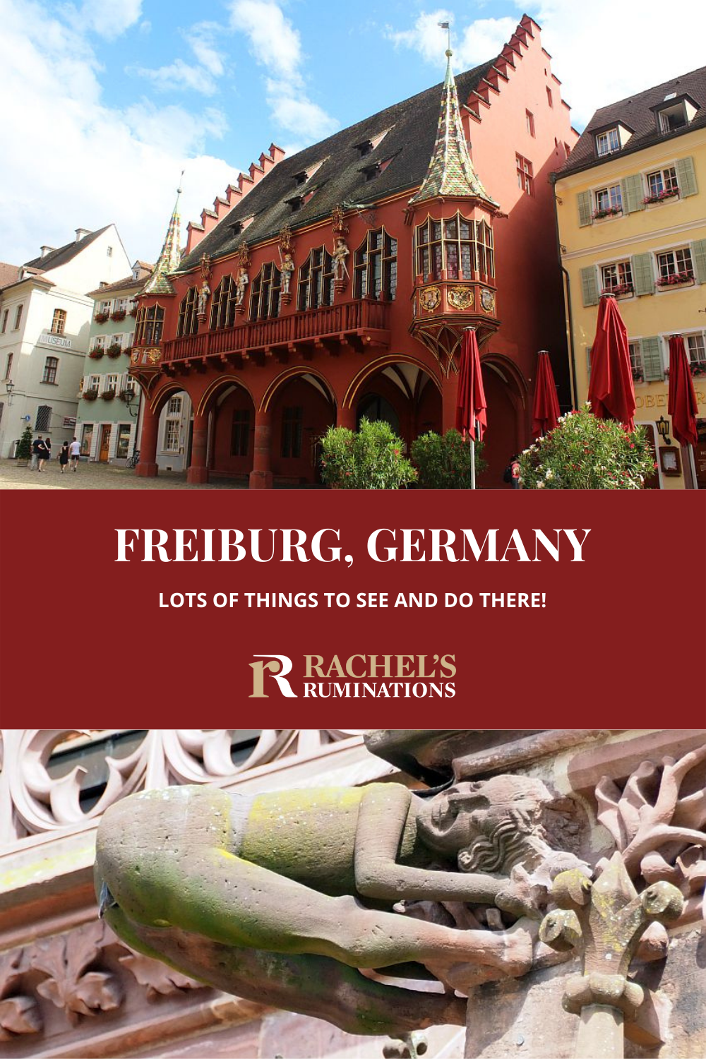 Freiburg, Germany, is a lovely little city with narrow cobbled streets, charming architecture, and a gorgeous cathedral. Read here about all the things to see and do in Freiburg in 1 day. via @rachelsruminations