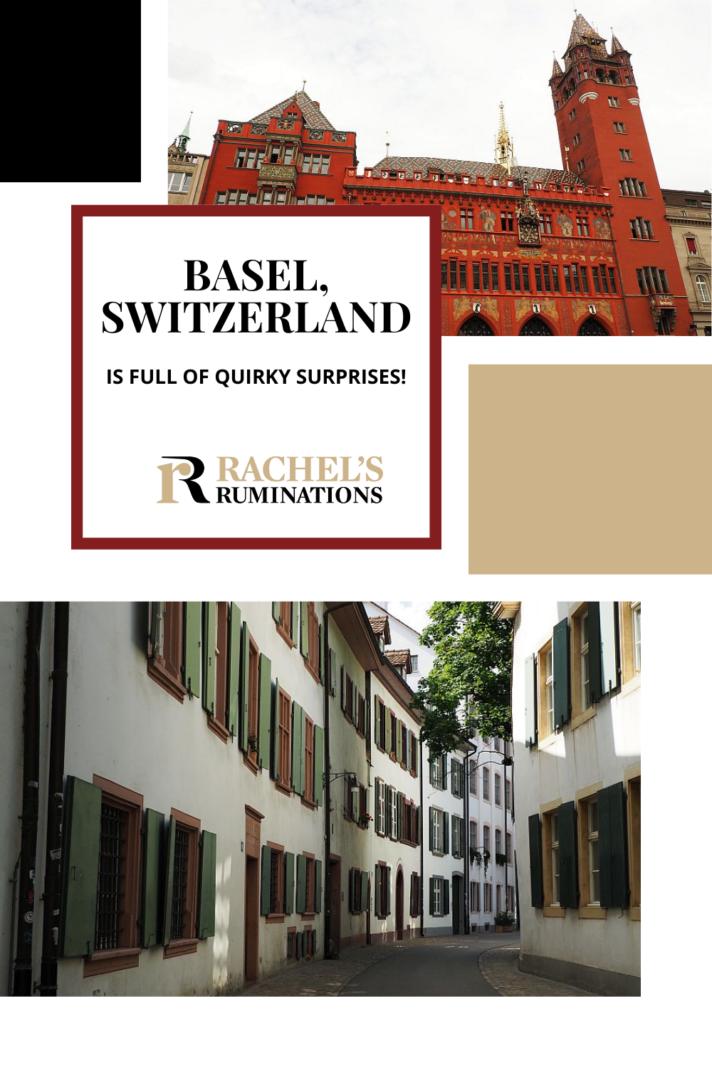 Basel, Switzerland has a charming old town with quirkiness lurking around every corner! Ferries with no motor, funny fountains, and more await you! via @rachelsruminations