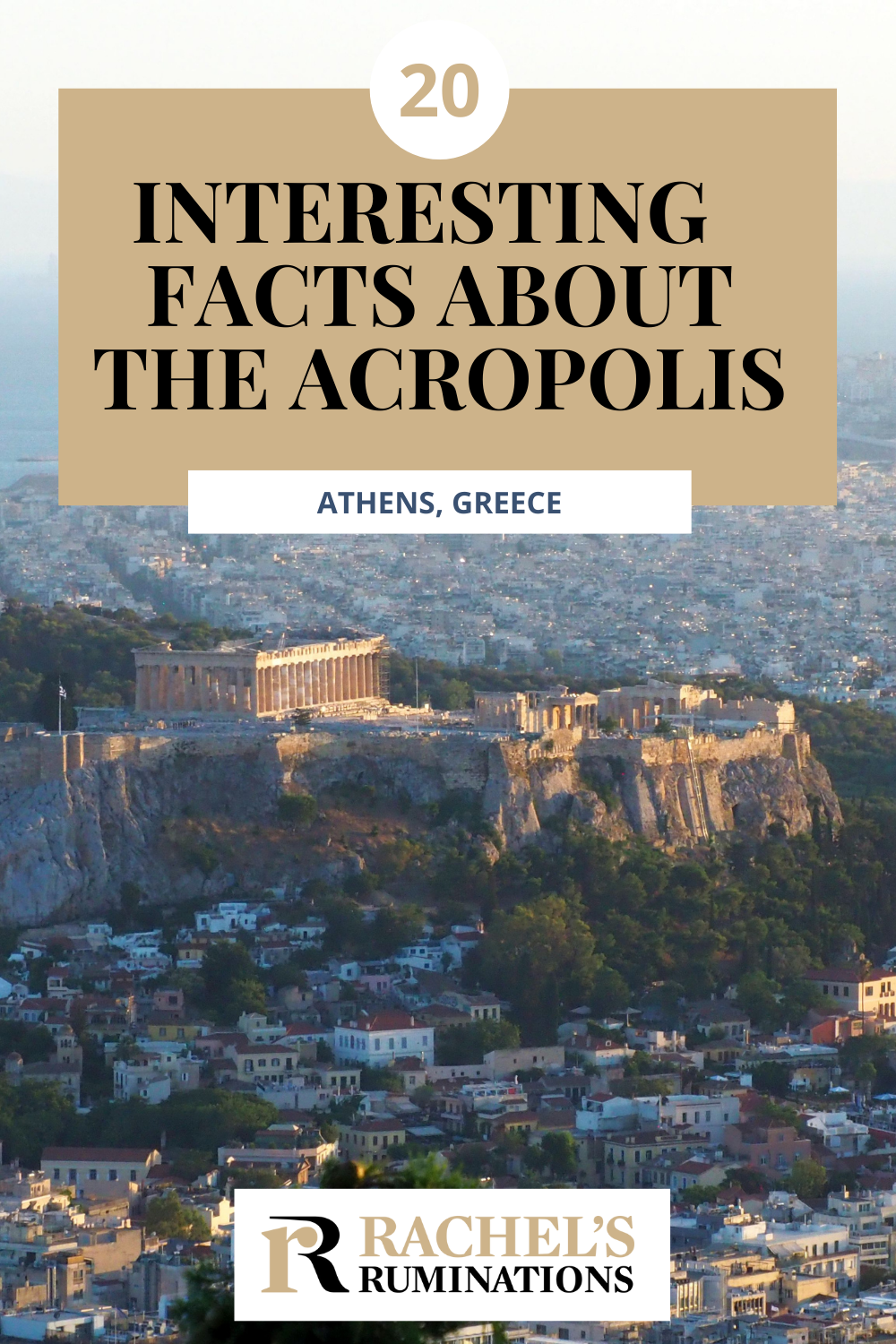 A gem of classical Greek architecture, the Acropolis is an absolute must-visit! Read these facts about the Acropolis in Athens before you go! via @rachelsruminations