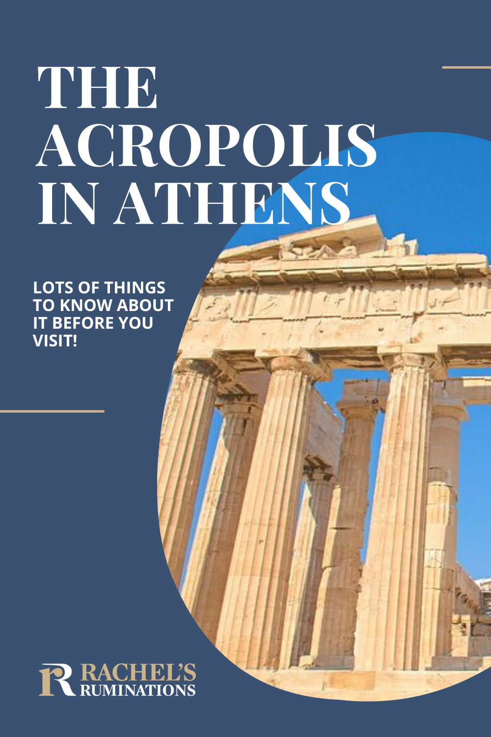 A gem of classical Greek architecture, the Acropolis is an absolute must-visit! Read these facts about the Acropolis in Athens before you go! via @rachelsruminations