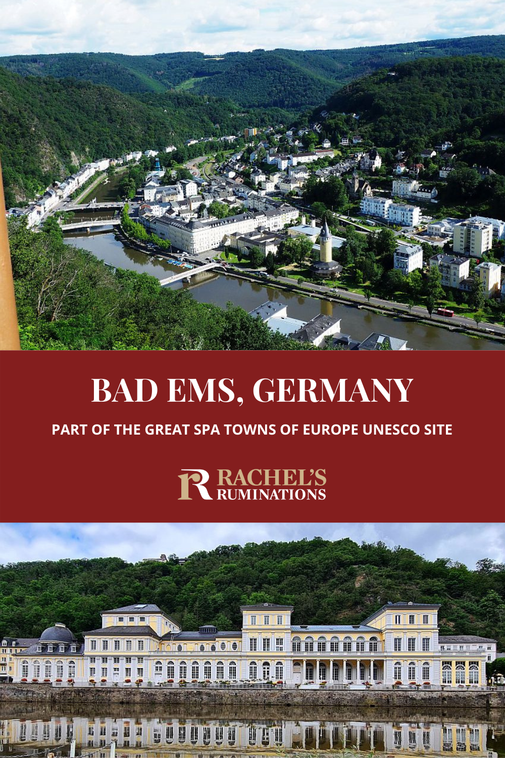 Things to do in Bad Ems, Germany, a historical thermal spa town, where you can experience the days when the elite came to "take the waters." via @rachelsruminations