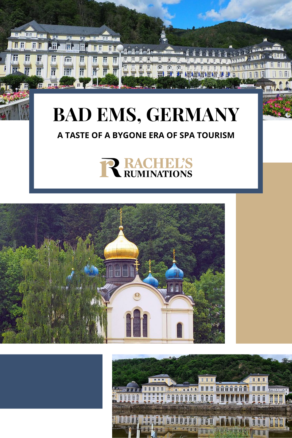 Things to do in Bad Ems, Germany, a historical thermal spa town, where you can experience the days when the elite came to "take the waters." via @rachelsruminations