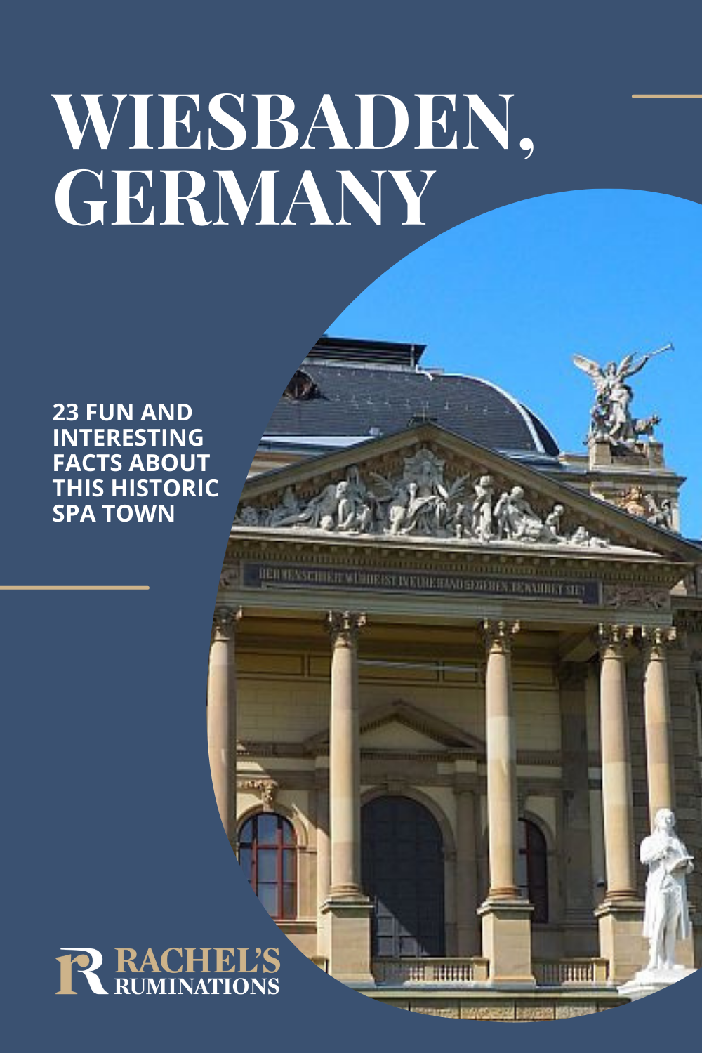 Here are some fun facts about Wiesbaden, Germany, a historic thermal town. Not as as famous as Baden-Baden, but it's got plenty to offer. via @rachelsruminations