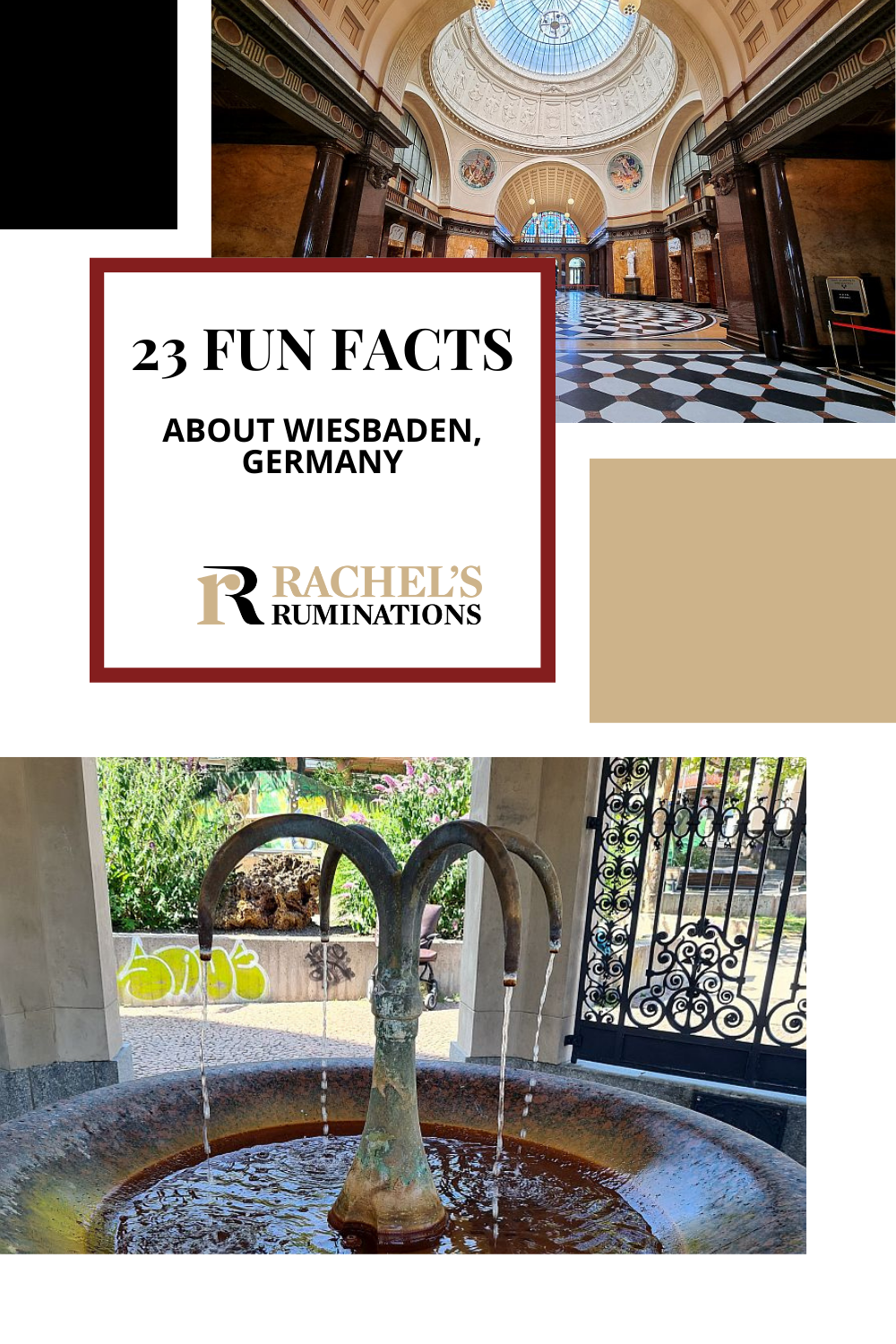 Here are some fun facts about Wiesbaden, Germany, a historic thermal town. Not as as famous as Baden-Baden, but it's got plenty to offer. via @rachelsruminations