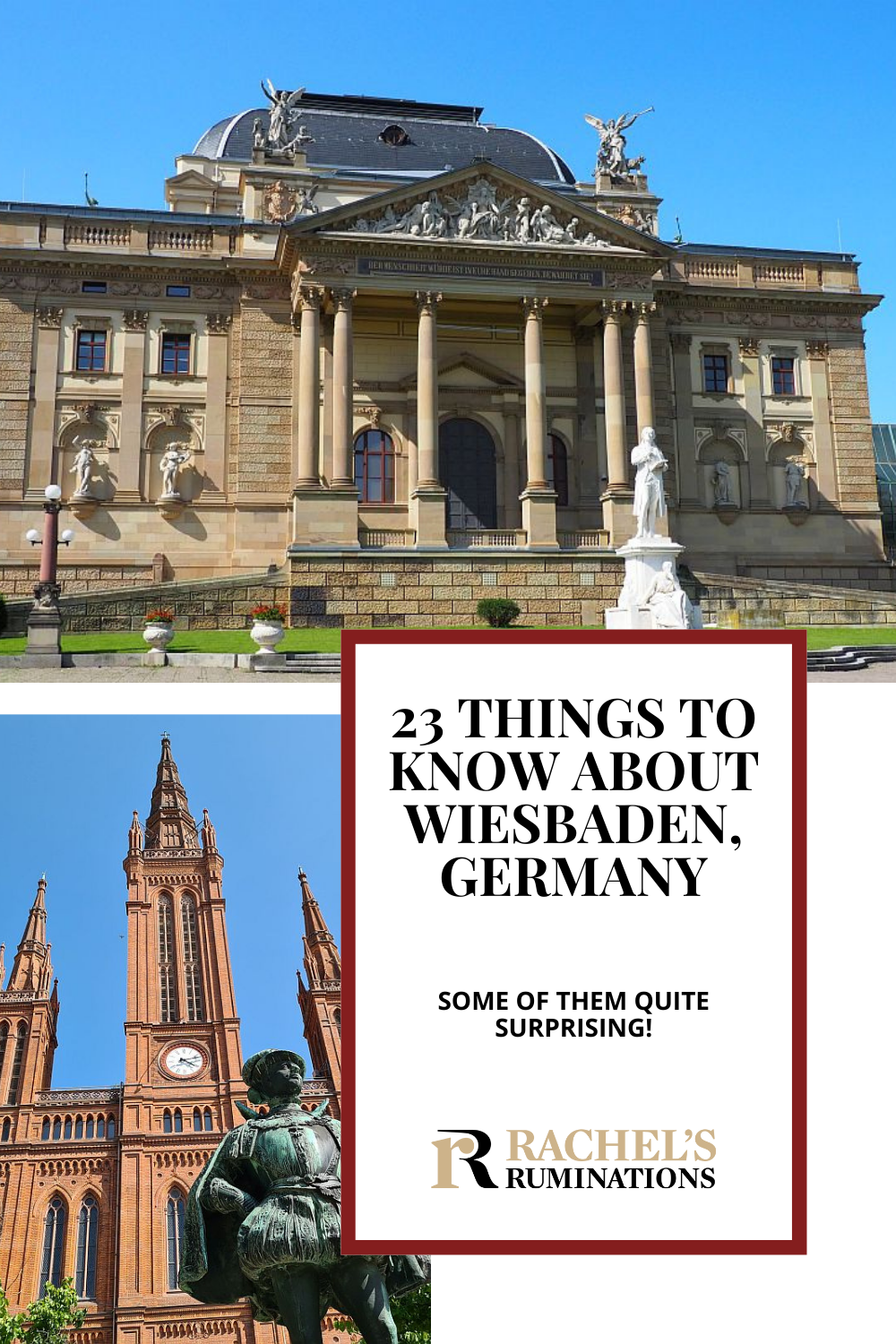 Here are some fun facts about Wiesbaden, Germany, a historic thermal town. Not as as famous as Baden-Baden, but it's got plenty to offer. via @rachelsruminations