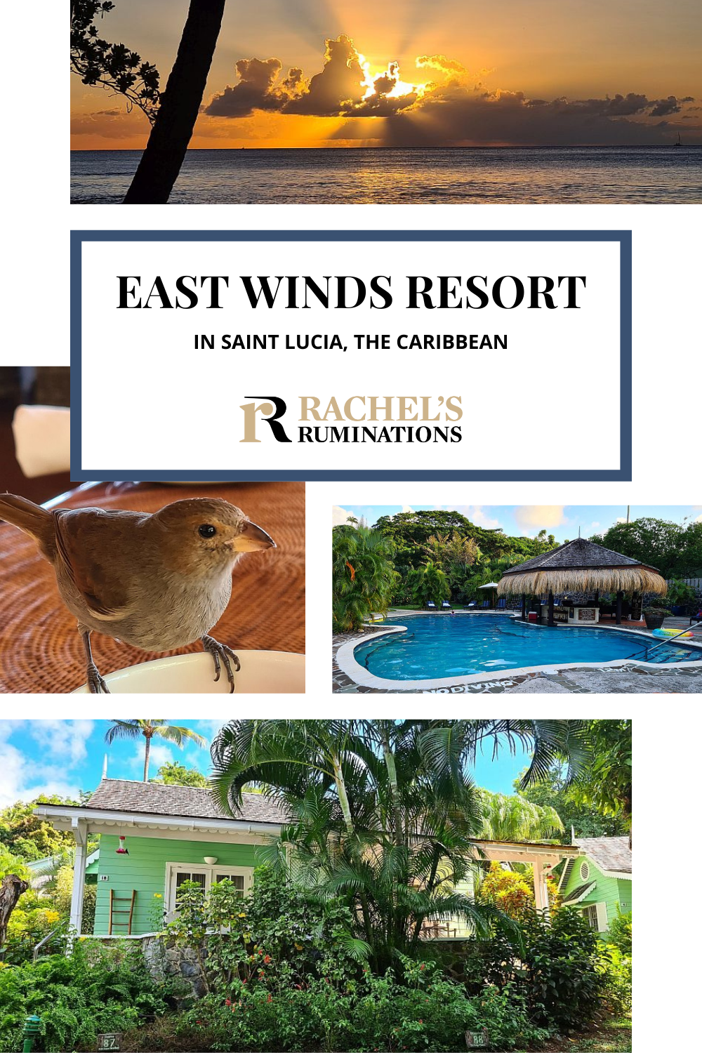 What's special about East Winds Resort Saint Lucia is its size: it's small and peaceful, perfect for a peaceful, laid-back Caribbean holiday. via @rachelsruminations