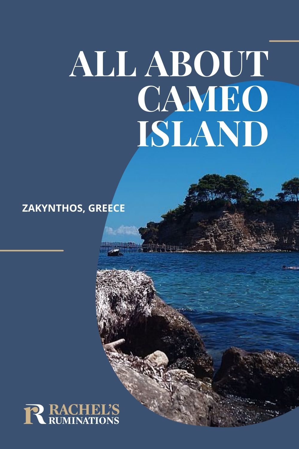 Cameo Island in Zakynthos, Greece, is a beautiful rocky island with crystal-clear water, perfect for snorkeling and seeing the native turtles. via @rachelsruminations