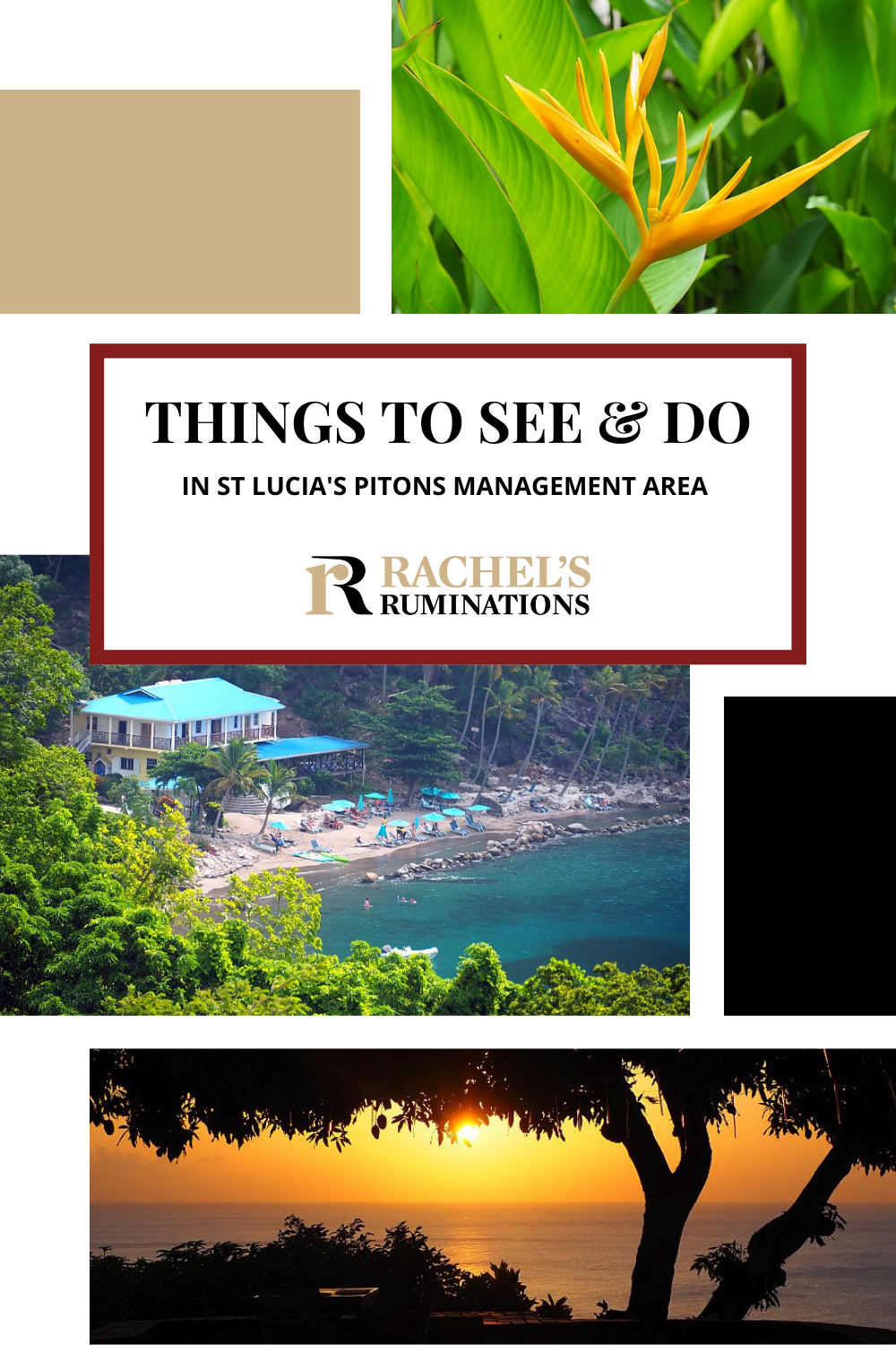 Pitons Management Area UNESCO site in Saint Lucia contains the famous sulphur springs, a drive-in volcano, assorted waterfalls, the beautiful Pitons peaks and lots more things to see! via @rachelsruminations