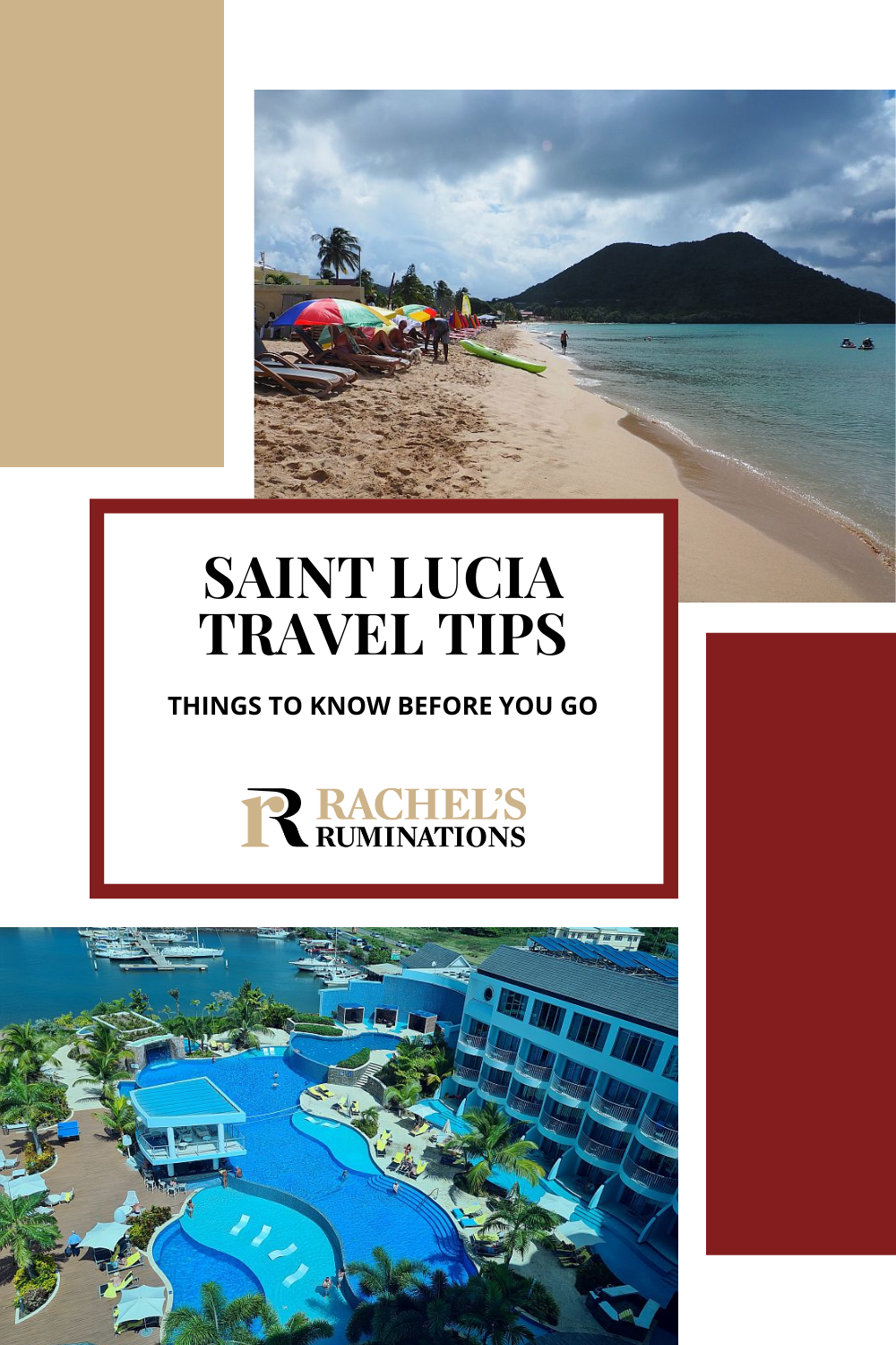 These travel tips are all things to know before going to St Lucia: about driving, choosing beaches, choosing where to stay, and more! via @rachelsruminations