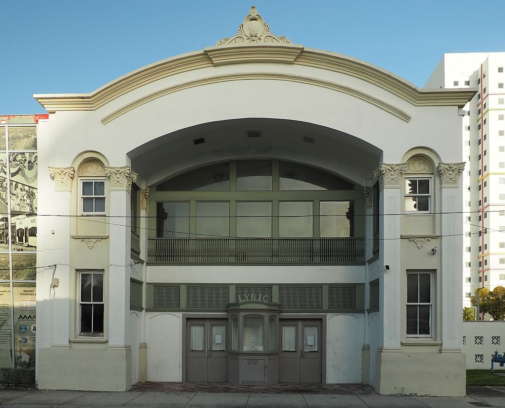 A classic old theater facade.