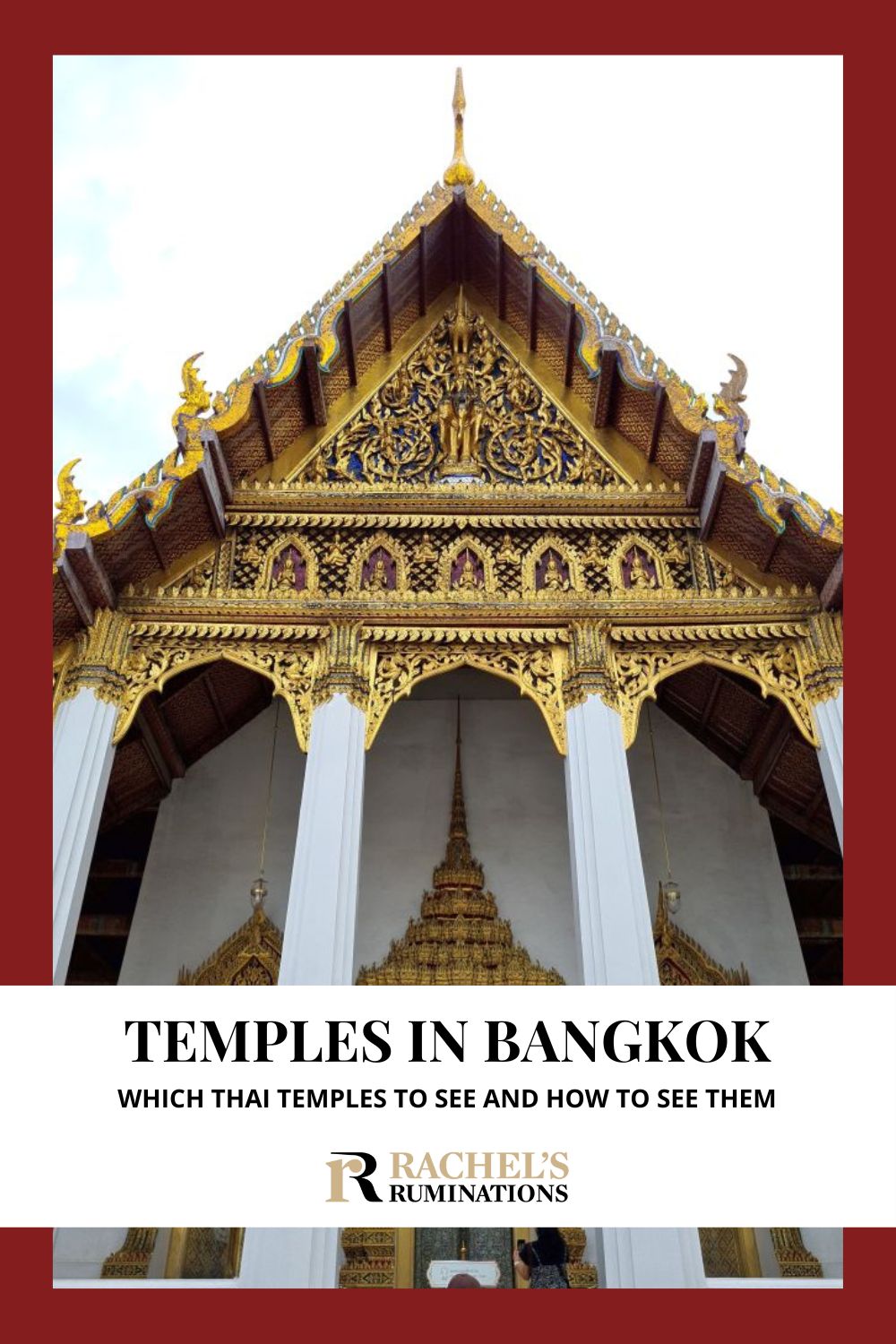 This extensive list of Buddhist temples in Bangkok, Thailand includes advice to help you choose and plan your visit. via @rachelsruminations