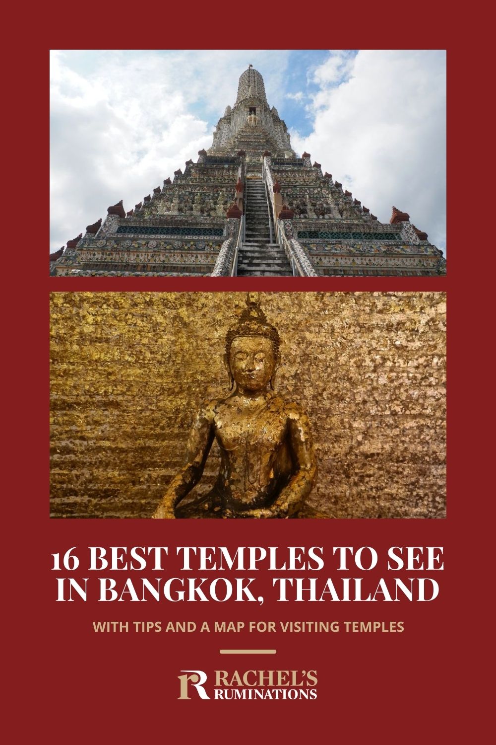 This extensive list of Buddhist temples in Bangkok, Thailand includes advice to help you choose and plan your visit. via @rachelsruminations