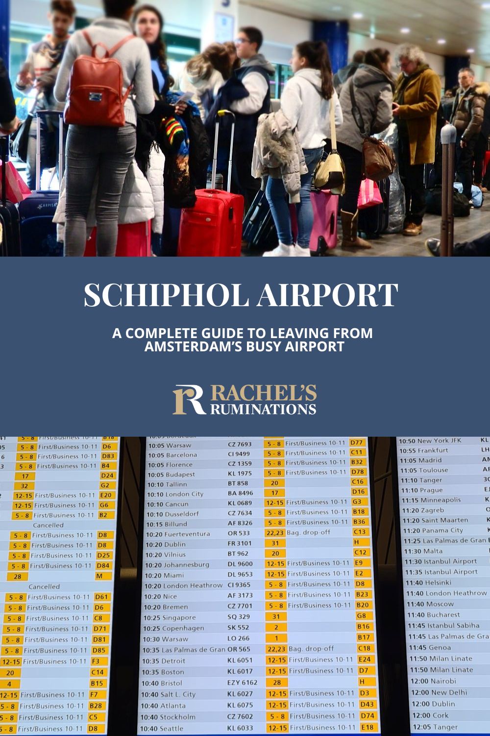 Flying out of Schiphol? Read here all the steps to make your departure easy, and lots of ideas for things to do at Schiphol Airport while you wait for your flight. via @rachelsruminations