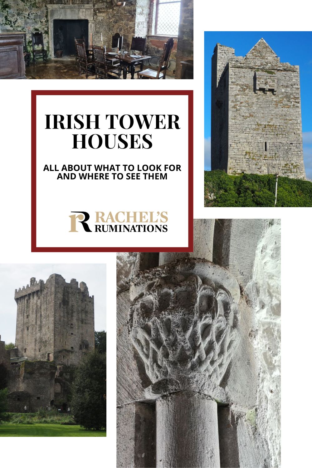 Everything you need to know about tower houses in Ireland - a variety of castle - before visiting: what to look for, which to see, and more! via @rachelsruminations