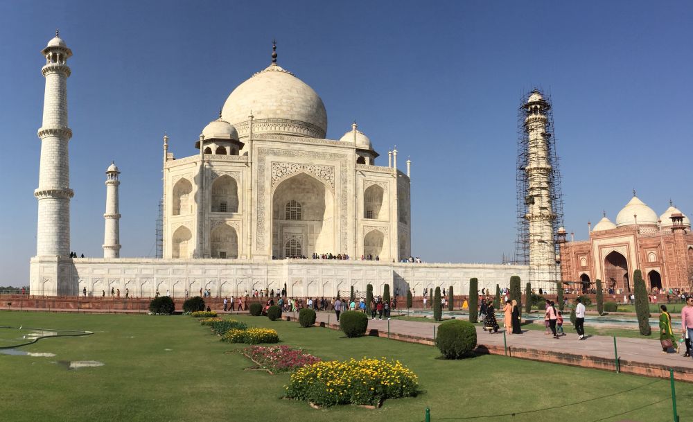 The famous mausoleum seen from a slight angle.