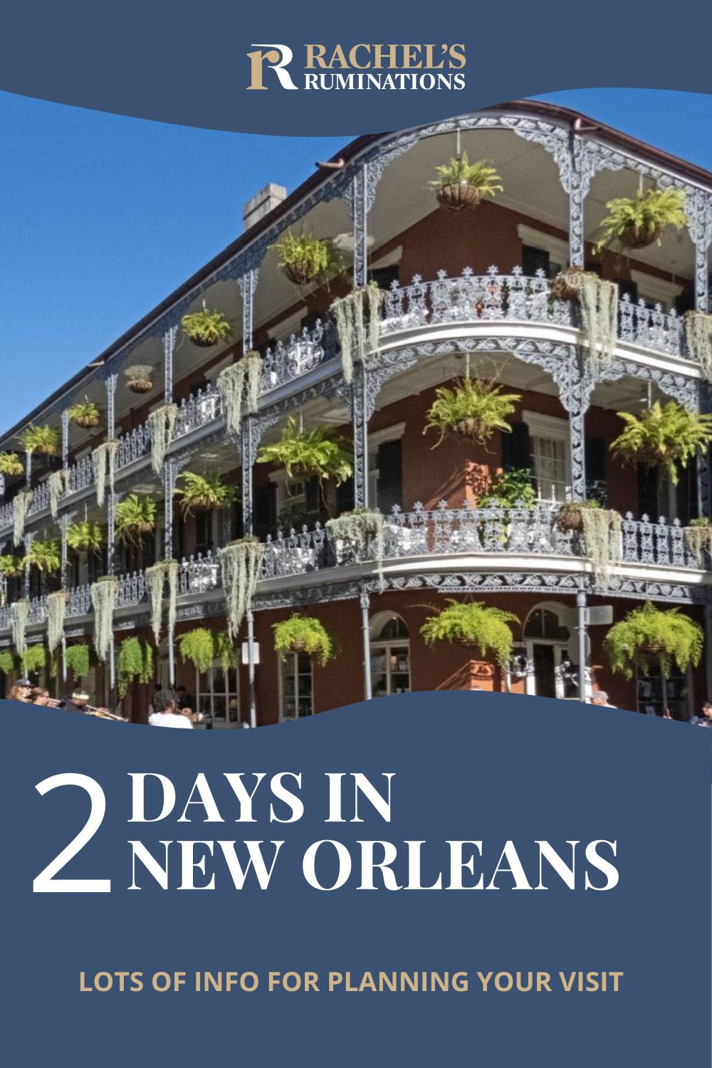 Planning a quick visit to New Orleans? Take a look at this 2-day itinerary! Things to see and do in two days, plus more tips if you have more time. via @rachelsruminations