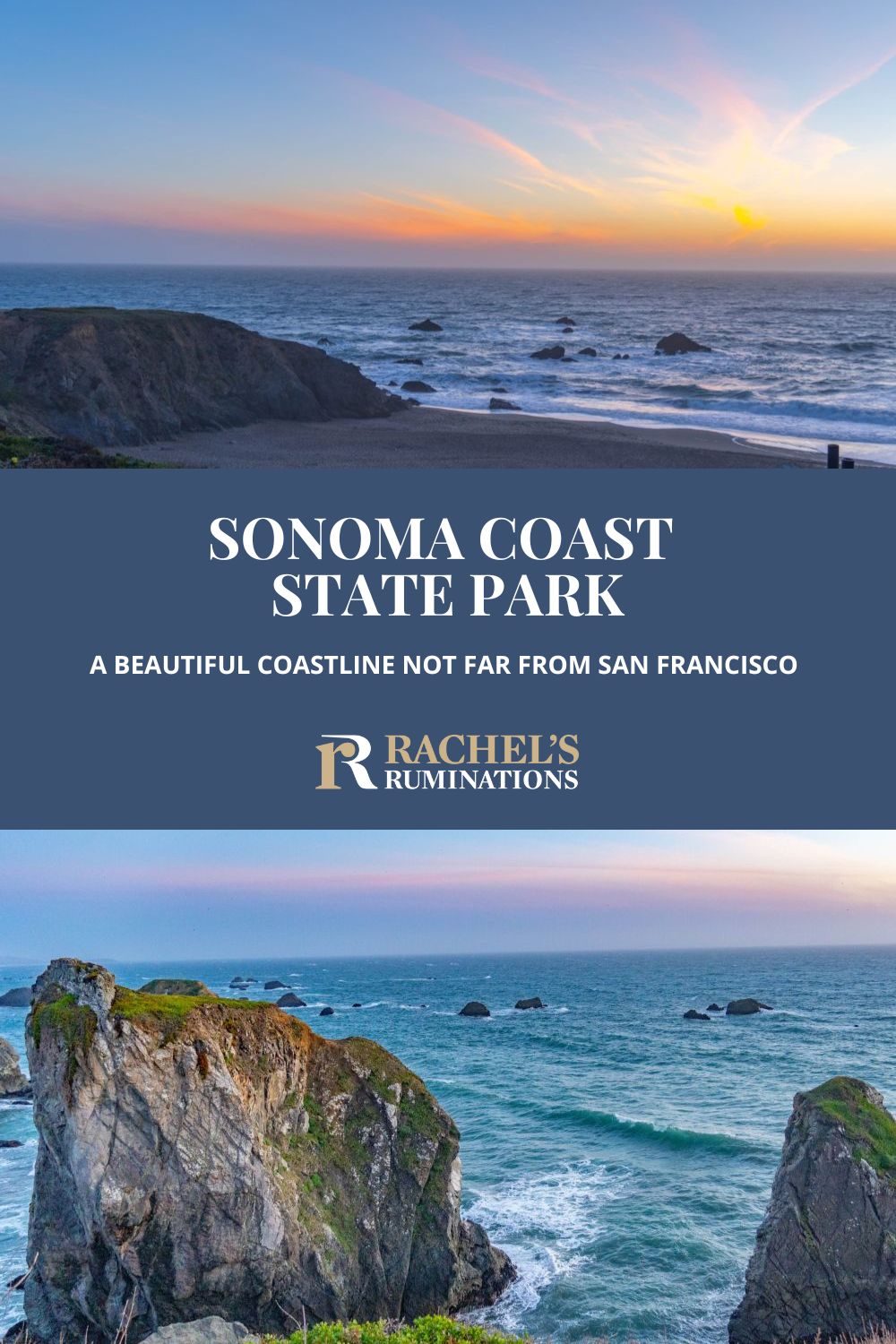 Sonoma Coast State Park in northern California is a beautiful stretch of craggy coastline with a range of small beaches and activities for visitors. via @rachelsruminations