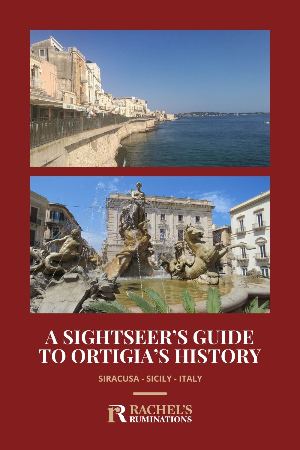 The history of Ortigia, Sicily, is long and varied. Read here what to see on this little islet, the oldest part of Siracusa. via @rachelsruminations