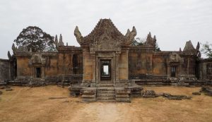 A temple that glows a bit golden.