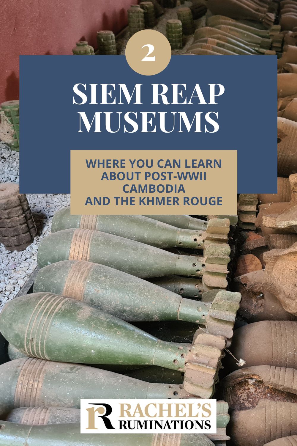 Two places to learn about the violent 20th-century history of Cambodia: the Cambodian War Museum and the Killing Fields in Siem Reap. via @rachelsruminations