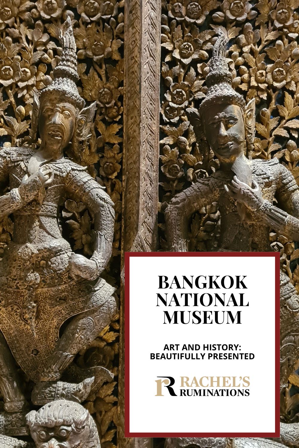 The National Museum Bangkok, housed in a former palace, holds a well-displayed collection of art and historical objects, many related to the royal family. It's worth a visit! via @rachelsruminations