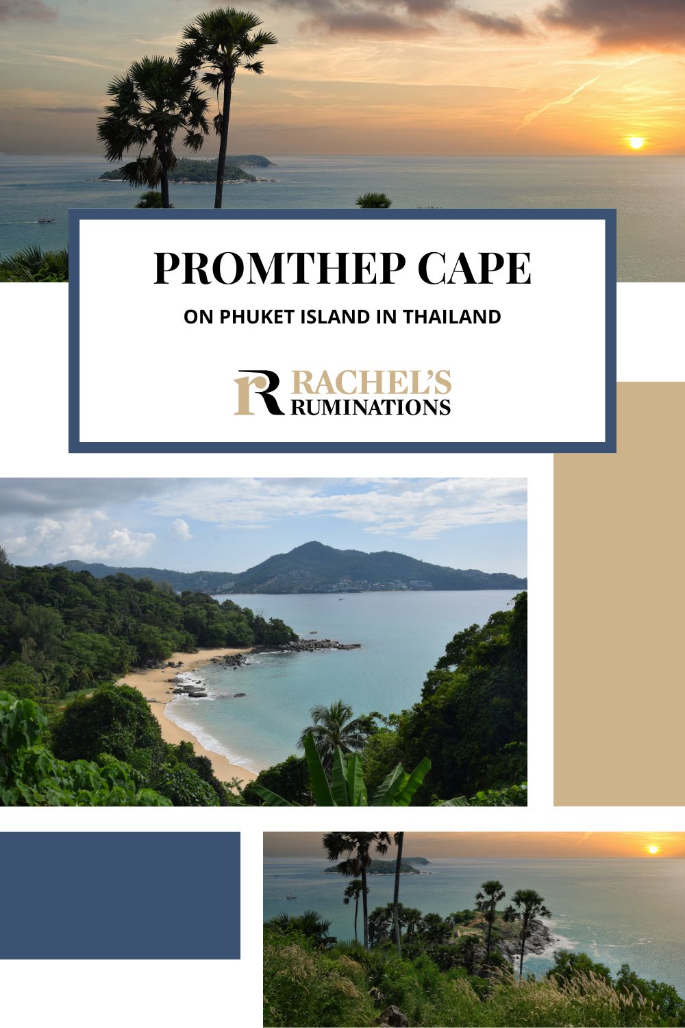 Promthep Cape, the southernmost point of Phuket Island in Thailand, is best known for its sunset views. Read here all about visiting Promthep Cape and what there is to do and see there! via @rachelsruminations