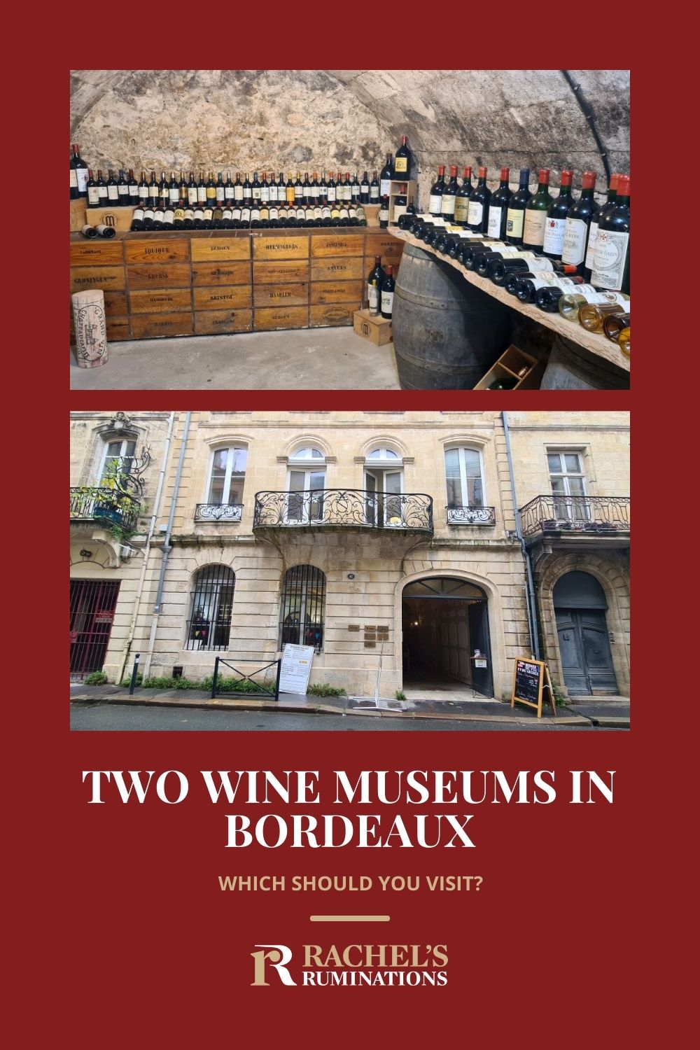 The Musee du Vin et du Negoce or the Cite du Vin: which wine museum in Bordeaux should you visit? I visited both, so you don't have to! via @rachelsruminations