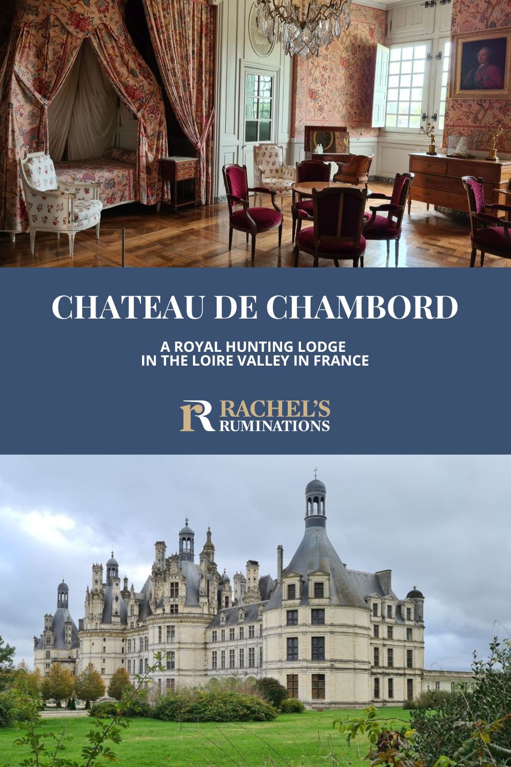 Chateau de Chambord: a spectacular 16th-century castle in the Loire Valley, worth seeing for its architecture and the art it contains. via @rachelsruminations