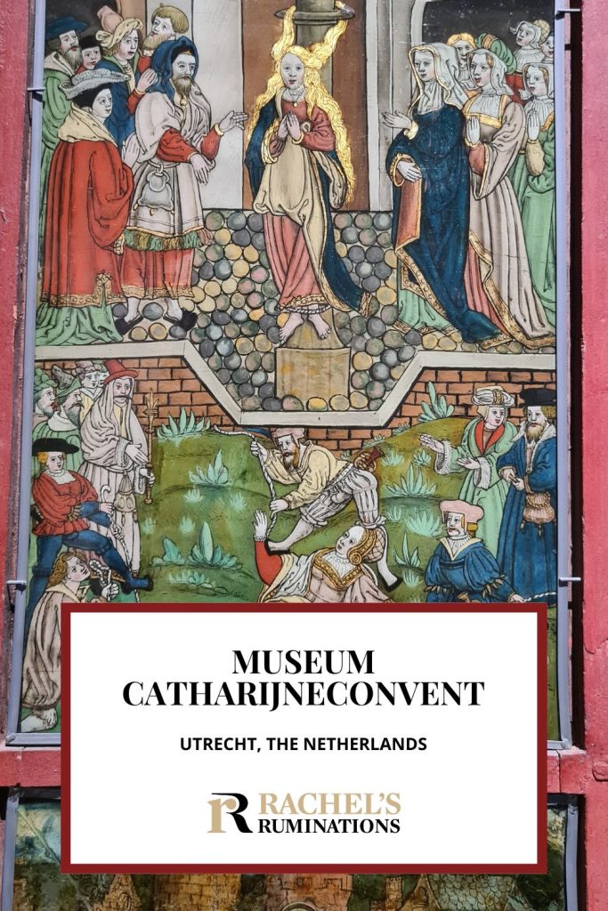 Text: Museum Catharijneconvent, Utrecht, the Netherlands. Image: a detail from a religious painting.